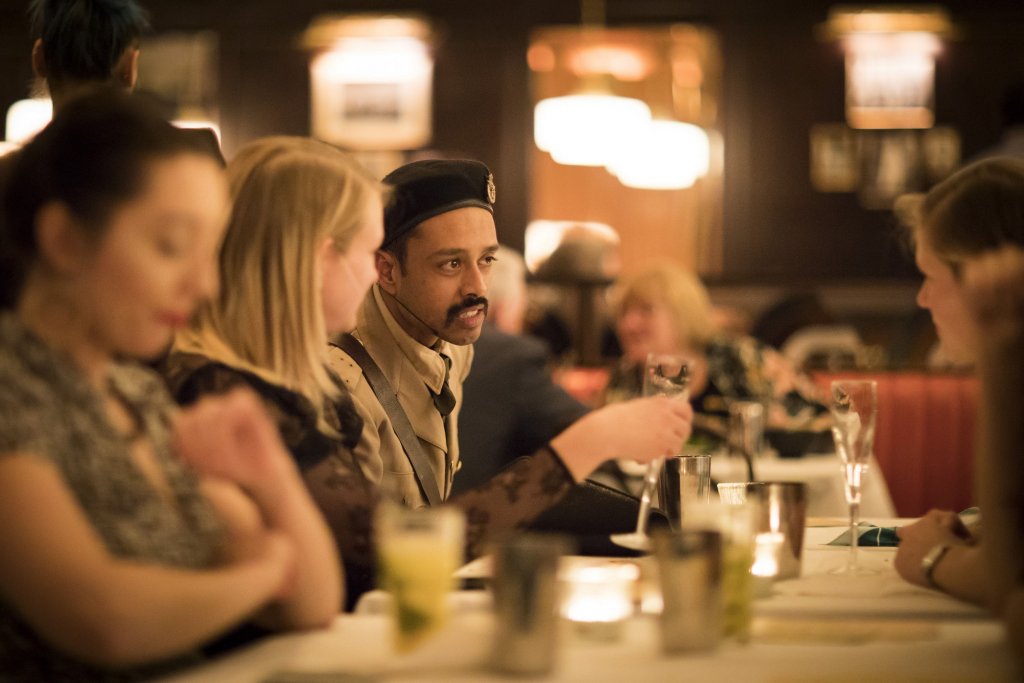 Raj Aich as Romesh in Night at the Bombay Roxy. Photo Credit Helen Maybanks.